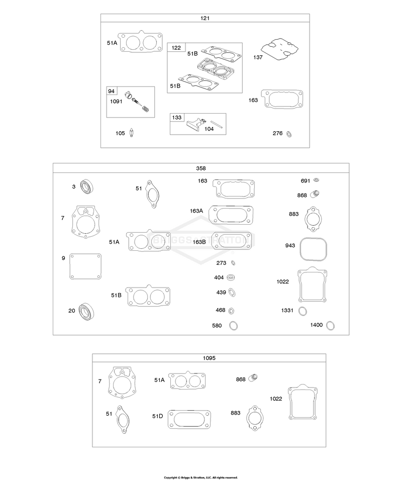 Carburetor Overhaul Kit, Engine/Valve Gasket Sets