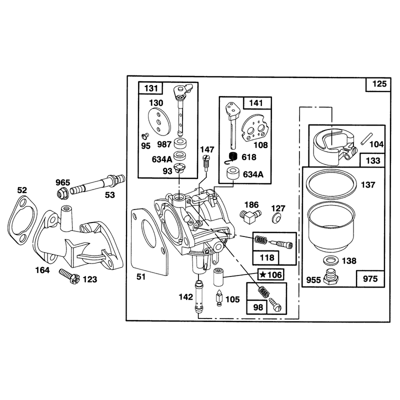 Engine Briggs and Stratton Model 28m707-0127-01