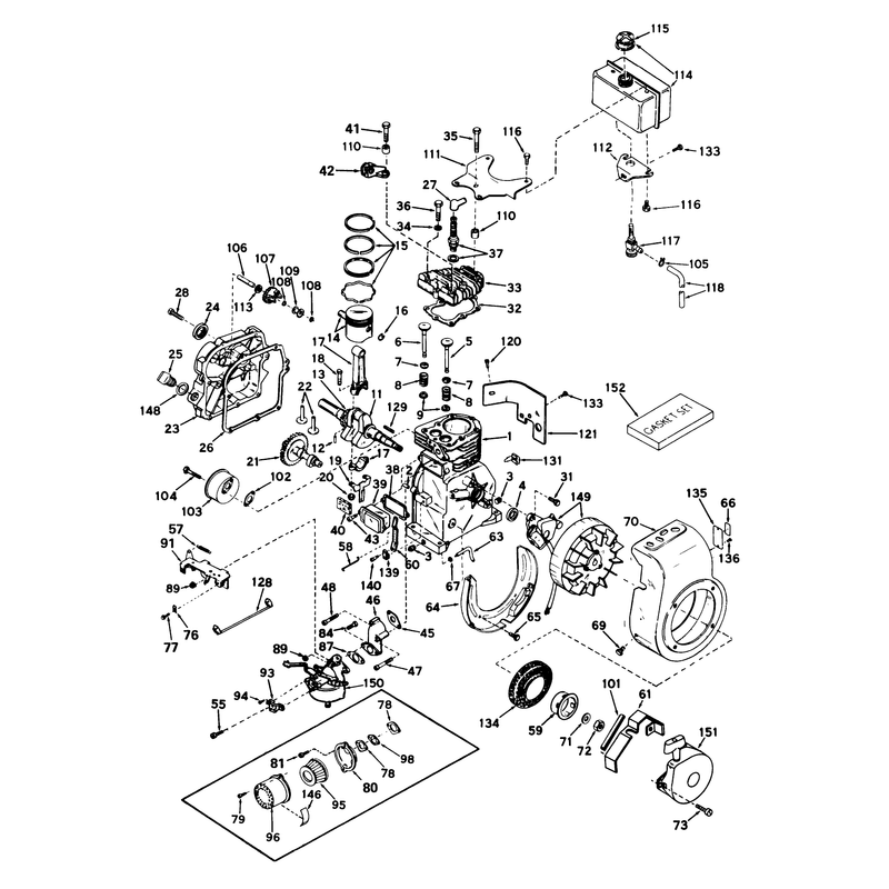 Engine Model No. H35 Type 45234g Tecumseh