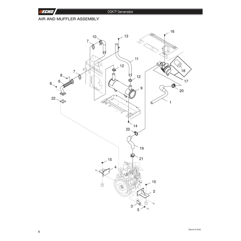 AIR AND MUFFLER ASSEMBLY