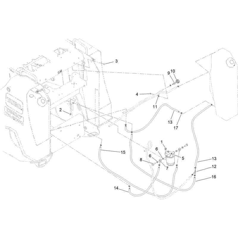 Fuel Filter and Hose Assembly