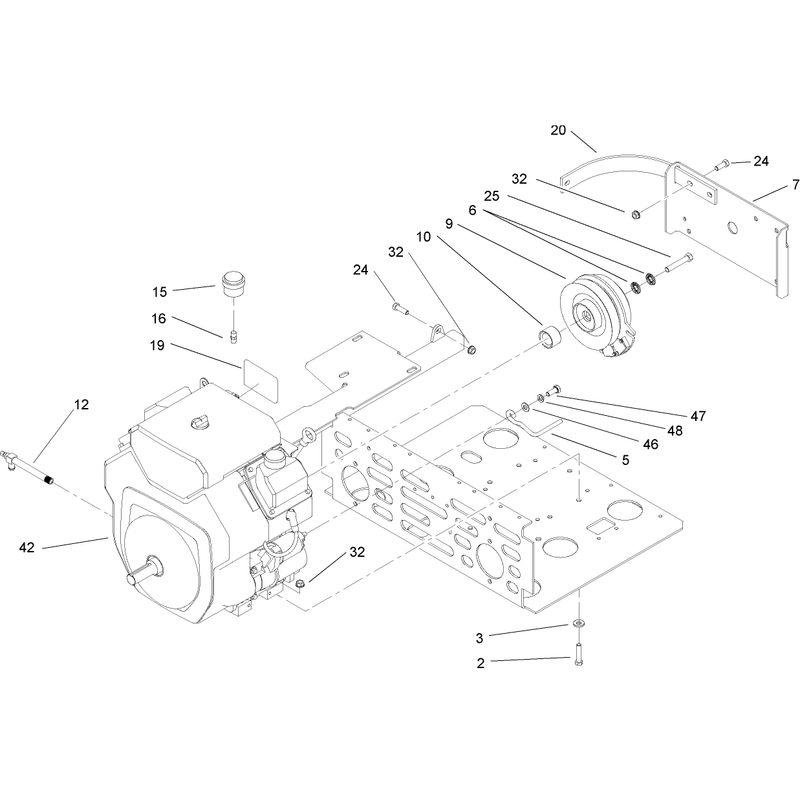Engine and Clutch Assembly