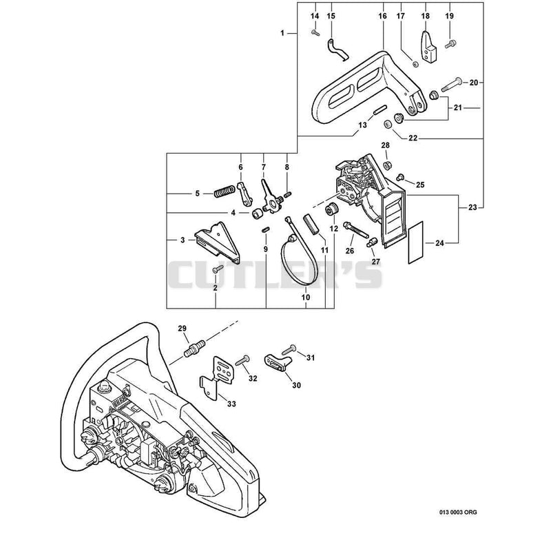 Chain Brake S/N: 02042301 - 02999999