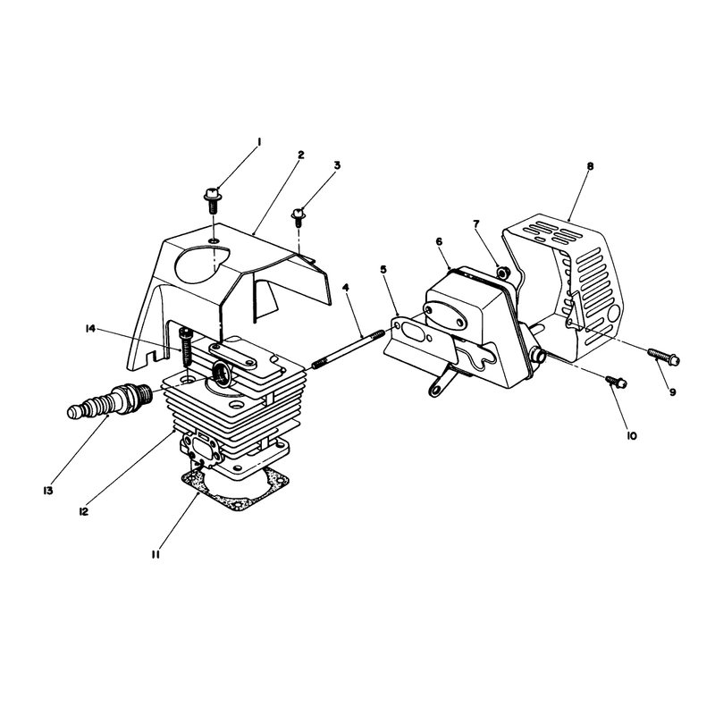 Cylinder & Muffler Assembly