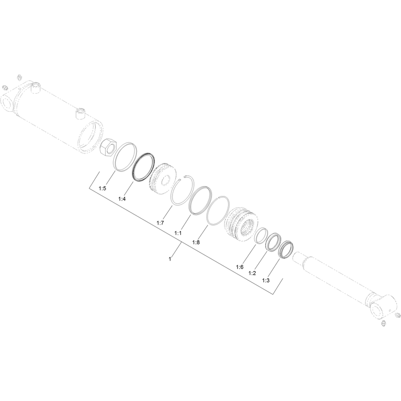 Hydraulic Cylinder Assembly No 133-5958