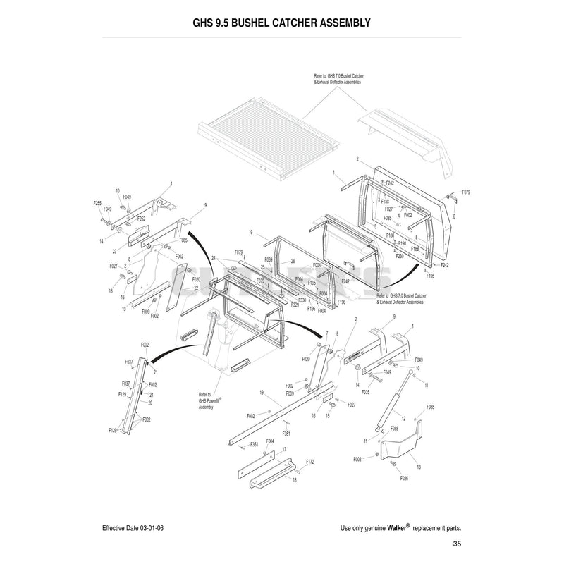 GHS 9.5 Bushel Catcher Assembly