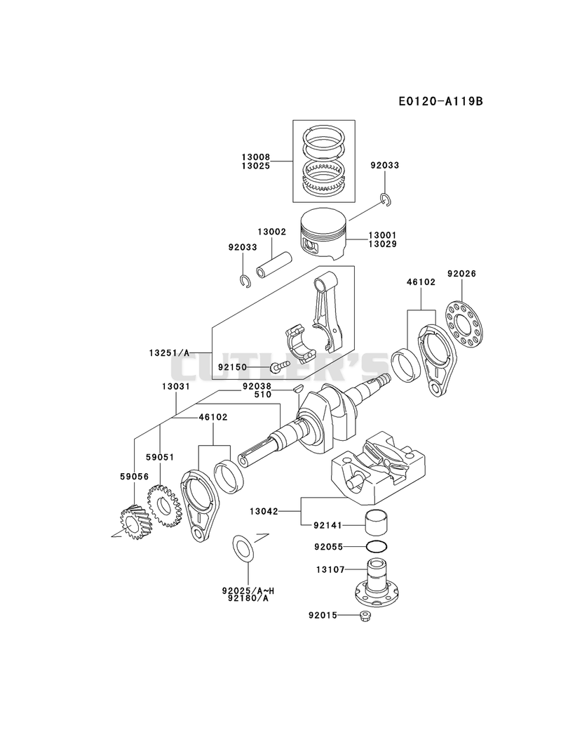 PISTON/CRANKSHAFT