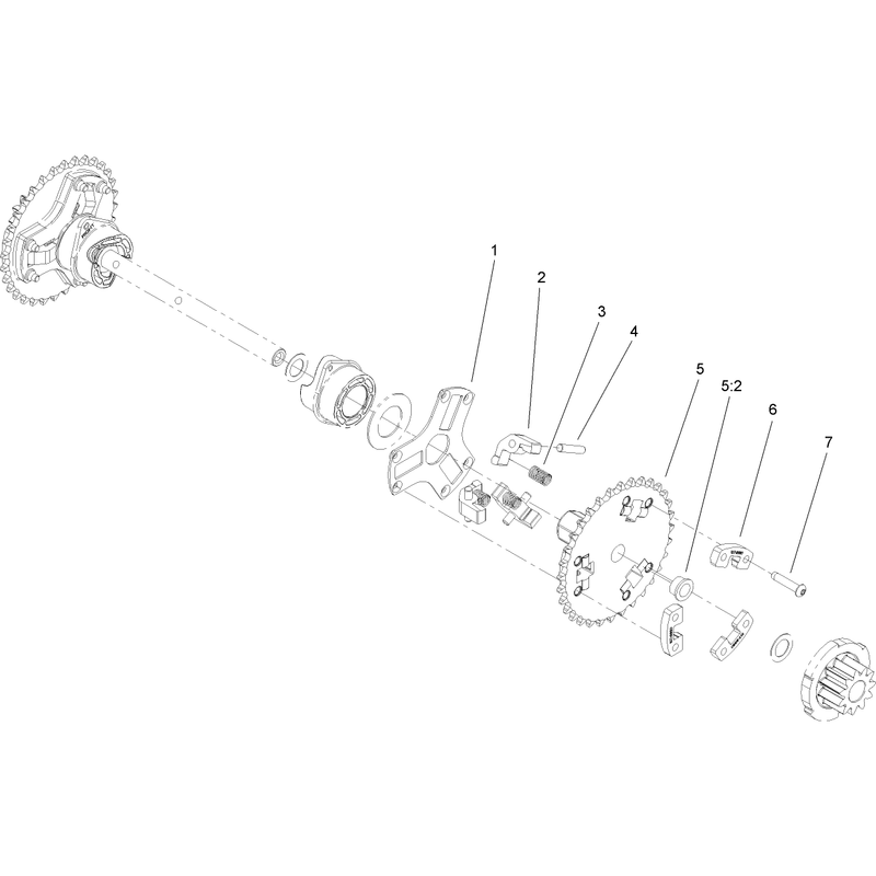 Wheel Clutch Sprocket Assembly