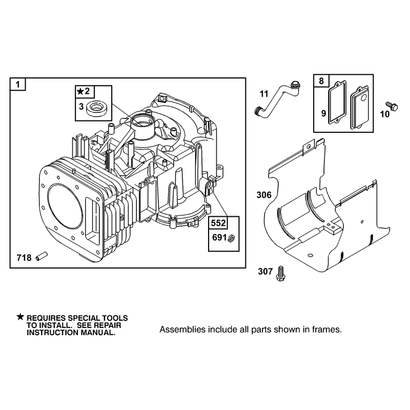 Engine Briggs and Stratton Model 311777-0151-E1