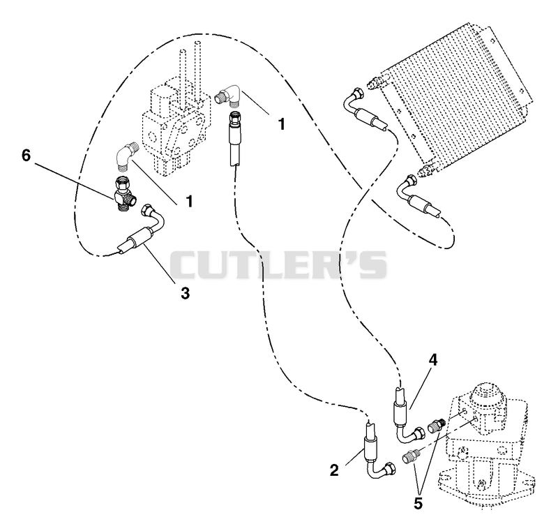 Pump To Valve To Hydraulic Cooler Circuit