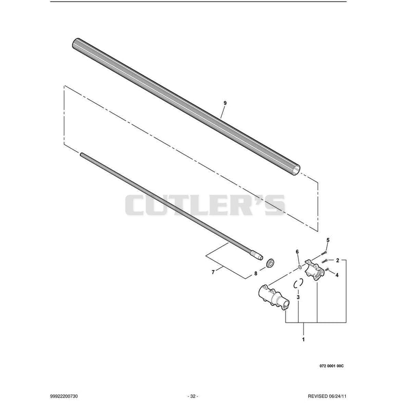 Main Pipe -- Lower S/N: E08411011651 - E08411999999