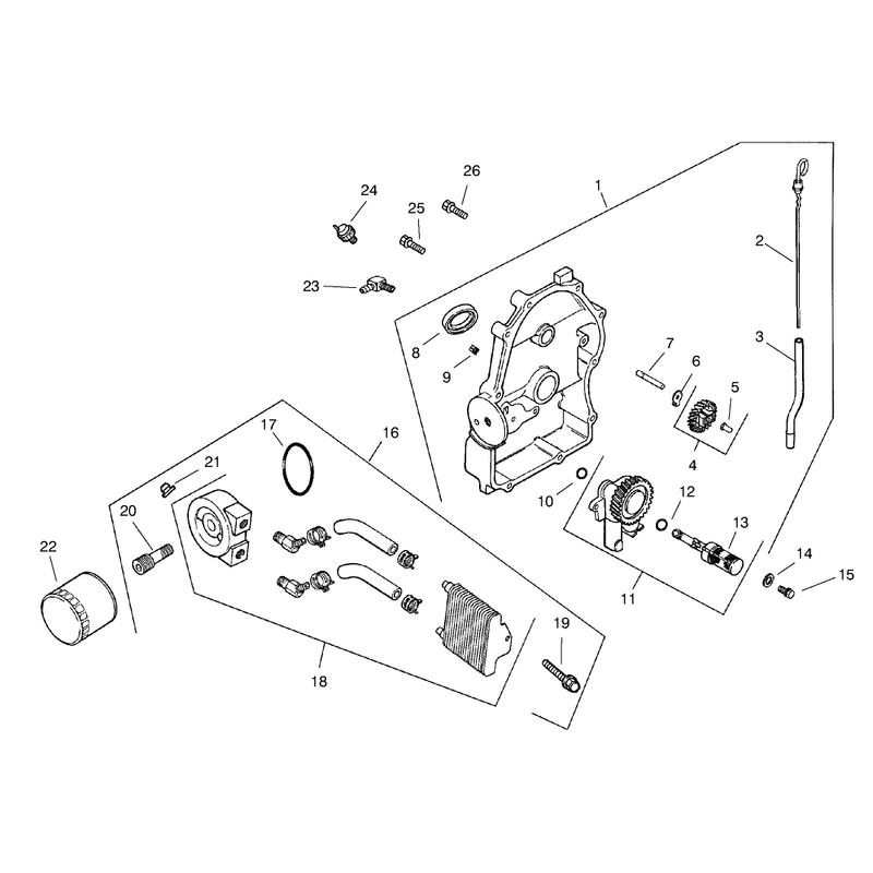 Group 3 Oil Panlubrication ch25s-68606 Kohler
