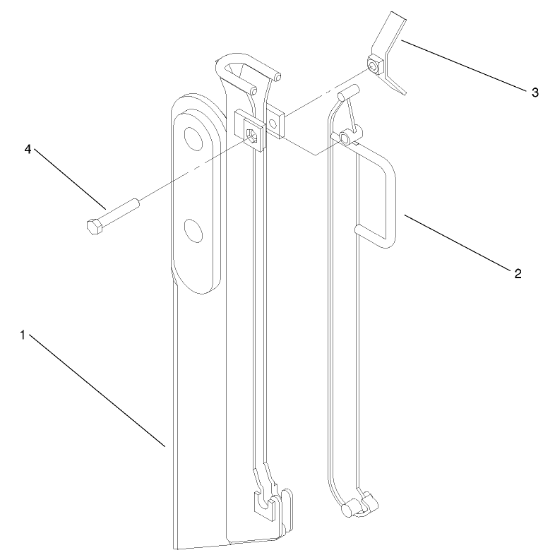 Optional Chuted Blade Assembly No 104-0640