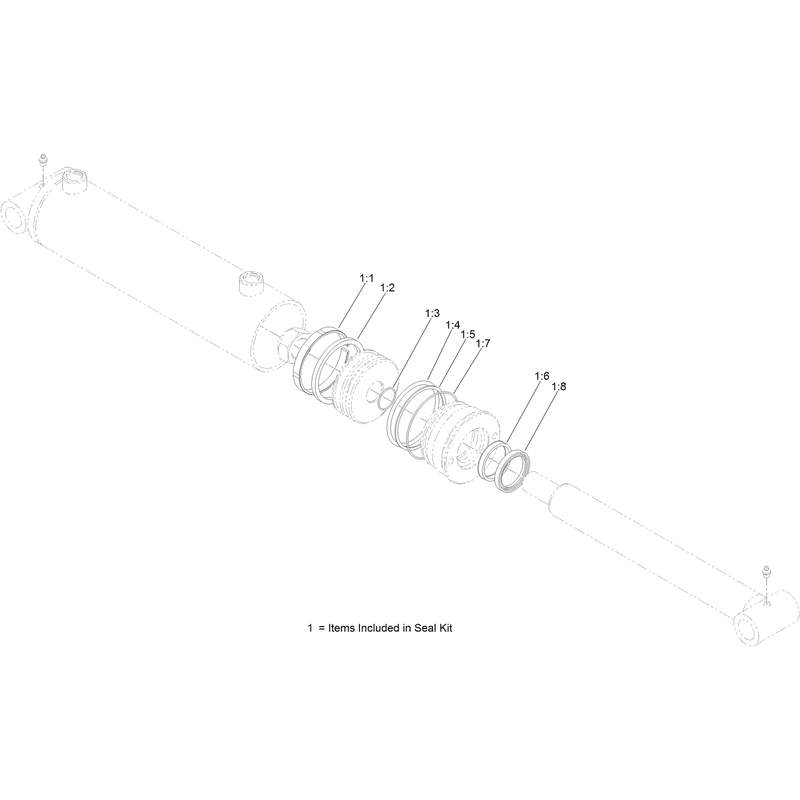 Hydraulic Cylinder Assembly No. AU116296