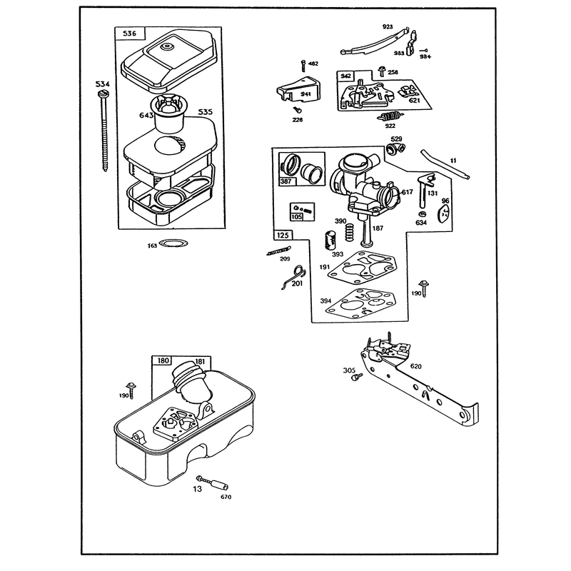 Engine Briggs and Stratton Model 95902-3148-01