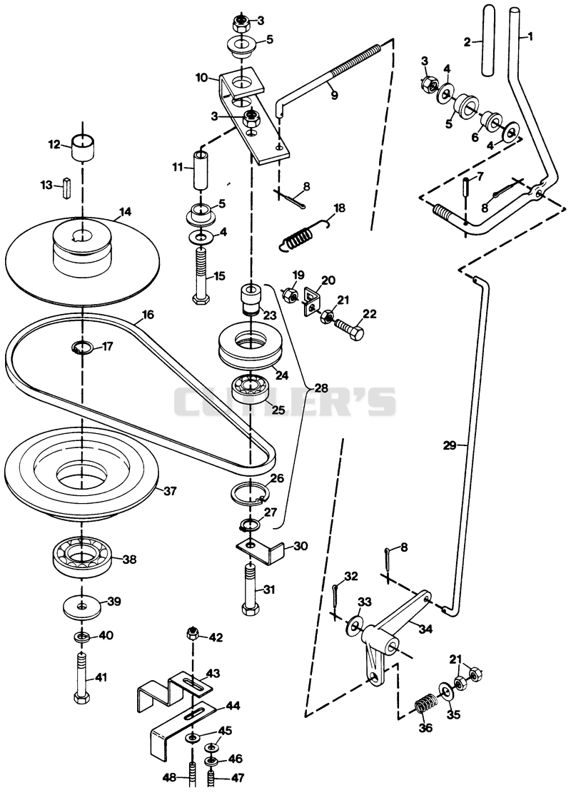 PTO CLUTCH LINKAGE