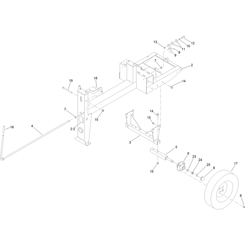 Frame and Axle Assembly