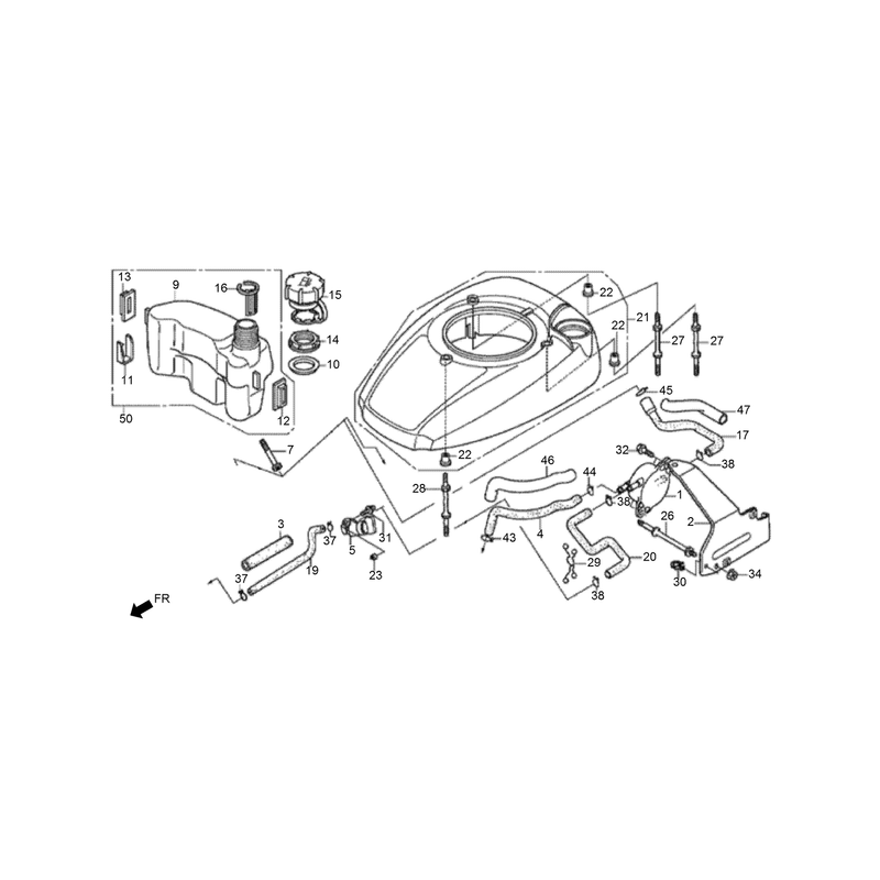 Fuel Tank and Fuel Pump Assembly