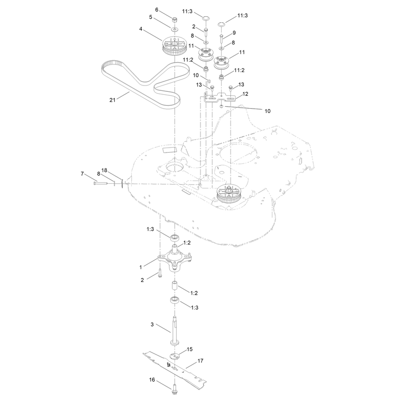 Spindle and Blade Assembly
