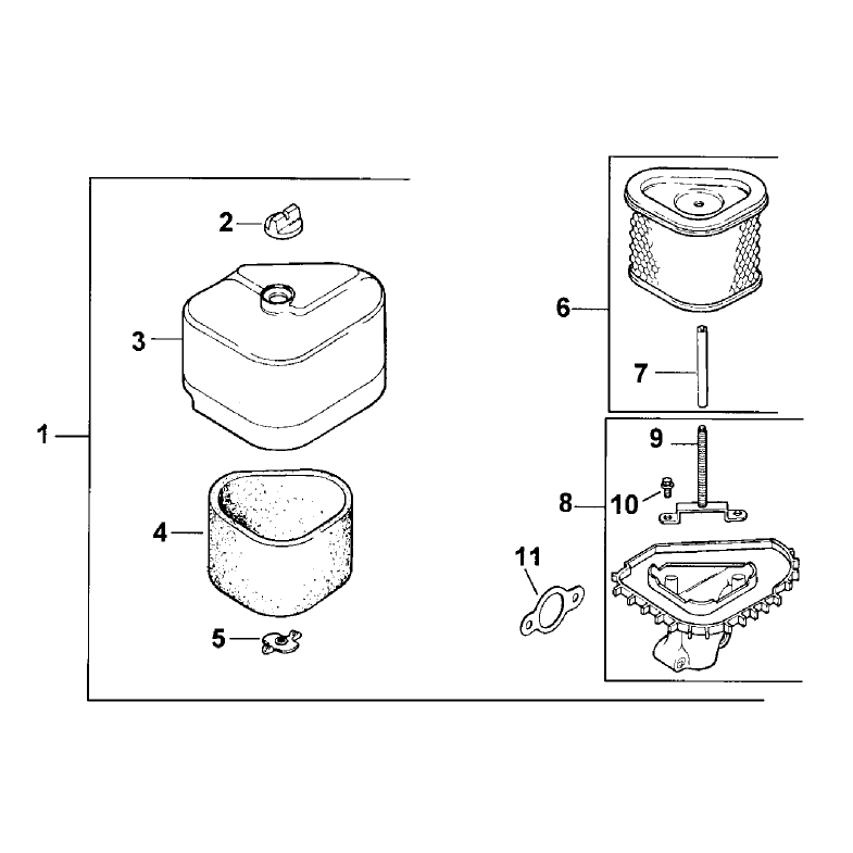 Air Cleaner Assembly Kohler Cv13t Ps 21524
