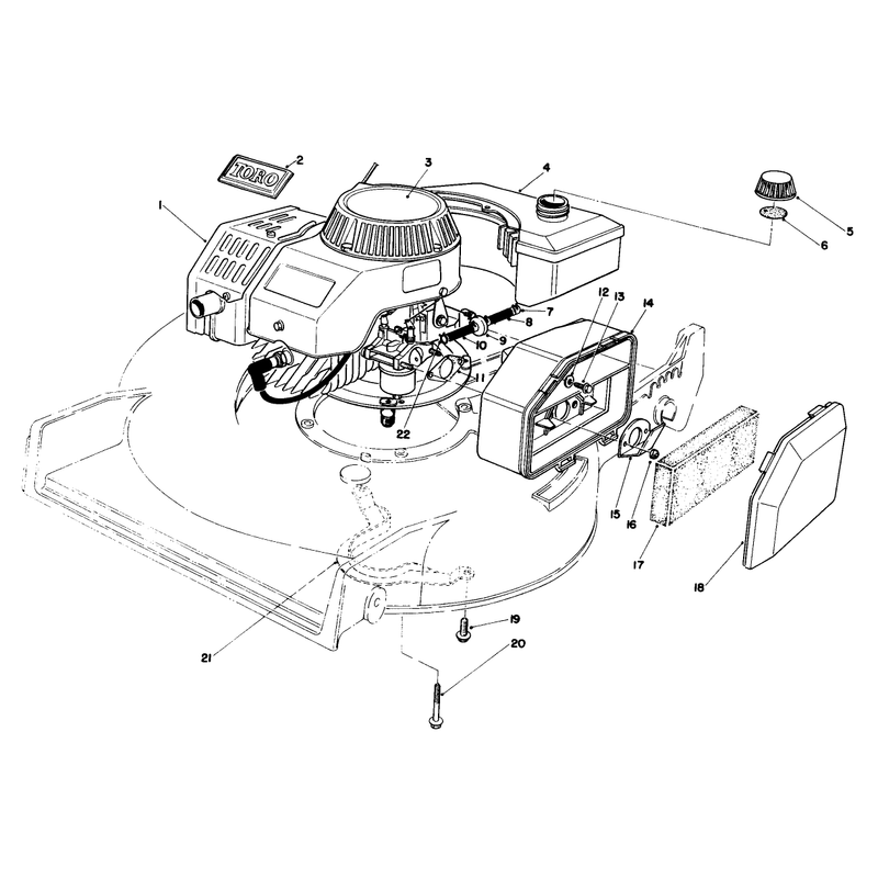 Engine Assembly Used on Units with Serial No 6002201 and Up