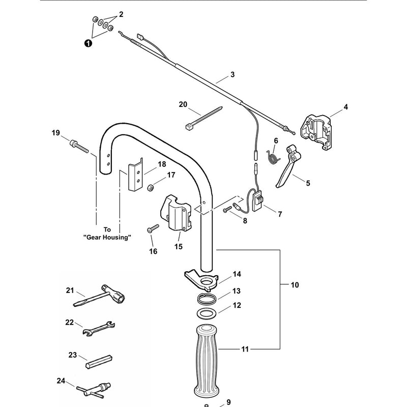 Handle, Throttle Control, Tools