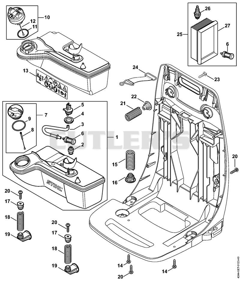 Fuel tank, AV system