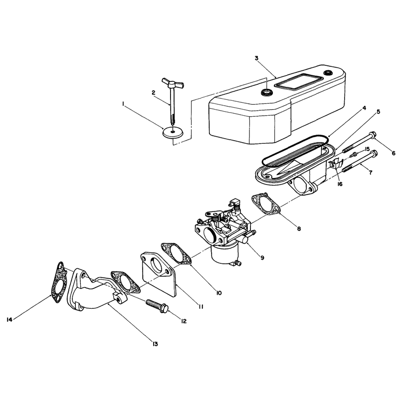 Air Cleaner and Carburetor Assembly
