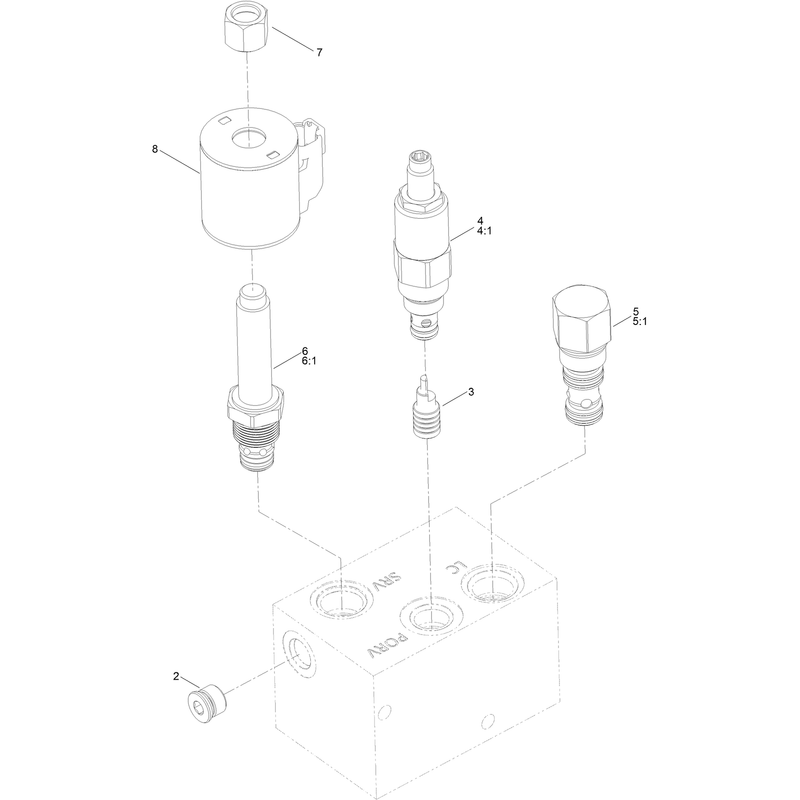 Cutter Wheel Valve Assembly No 163-5250