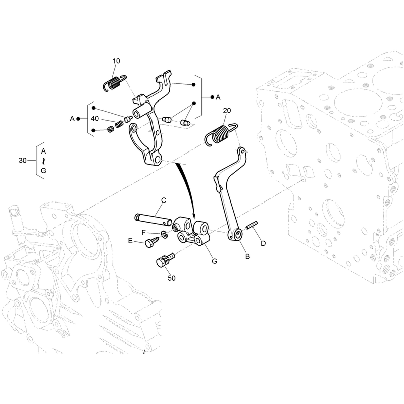 Fork Lever Governor Assembly
