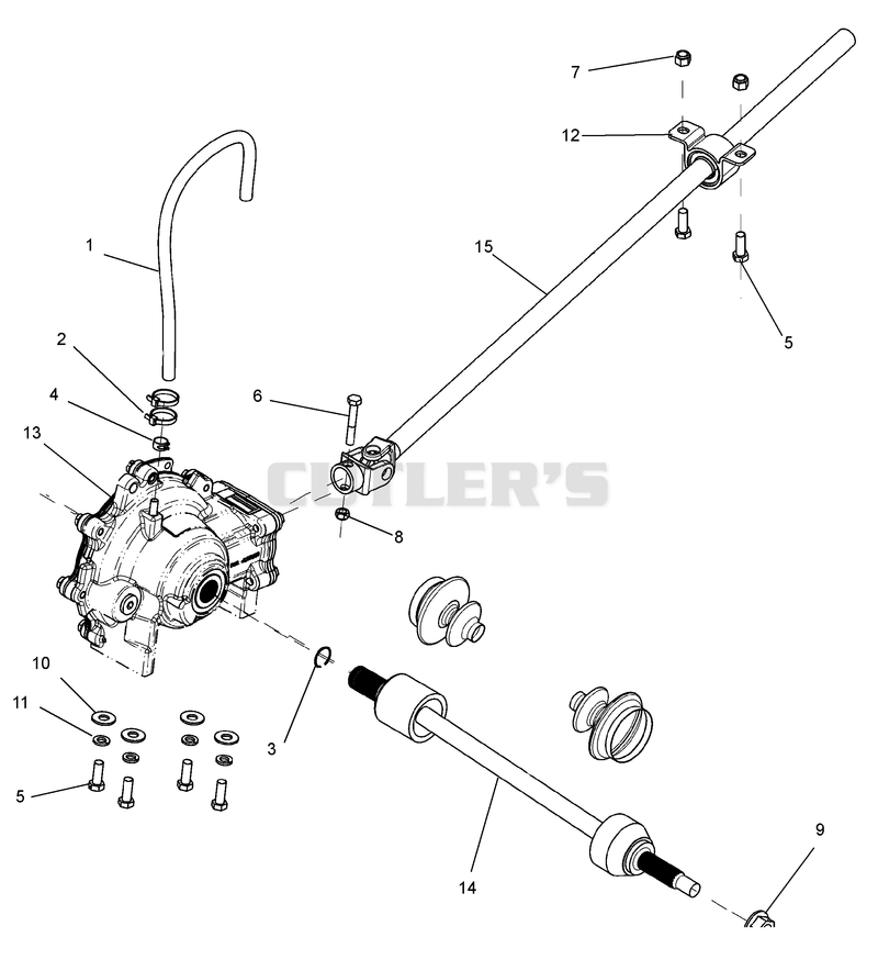 Front Differential And Driveshaft