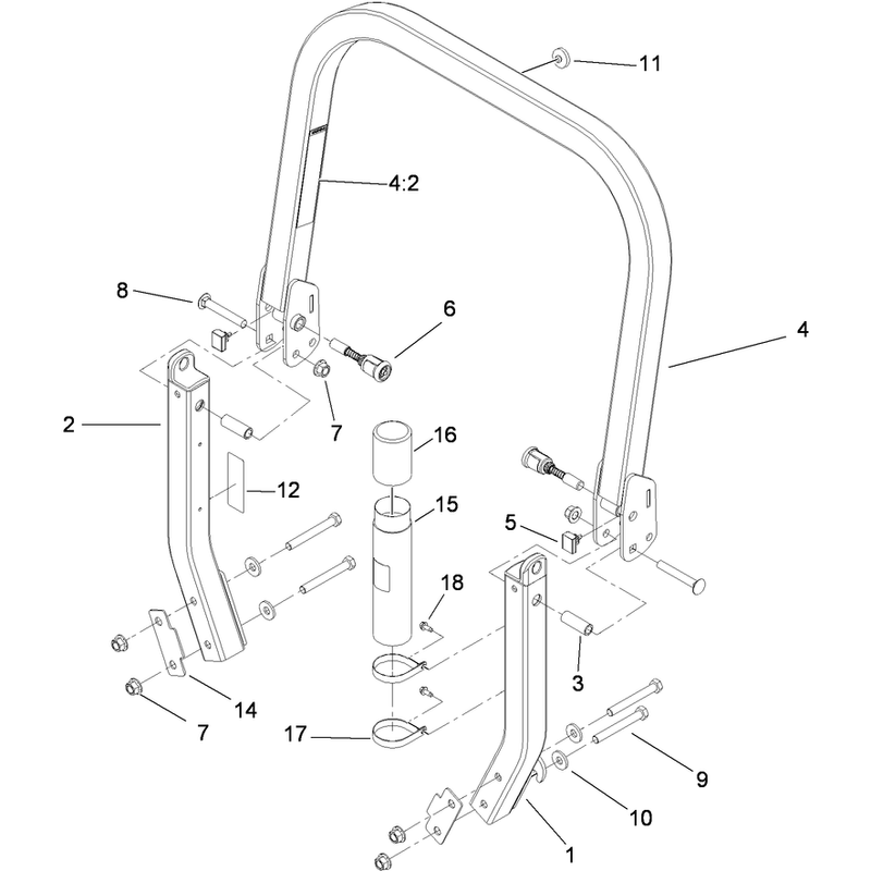 Roll-Over Protection System Assembly No. 116-0231