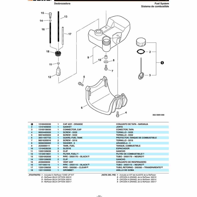 Carcasa del ventilador, embrague -- MODELOS GRISES