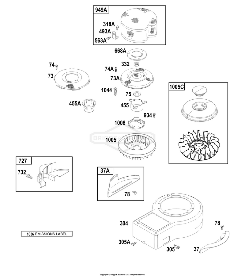 Blower Housing, Rotating Screen
