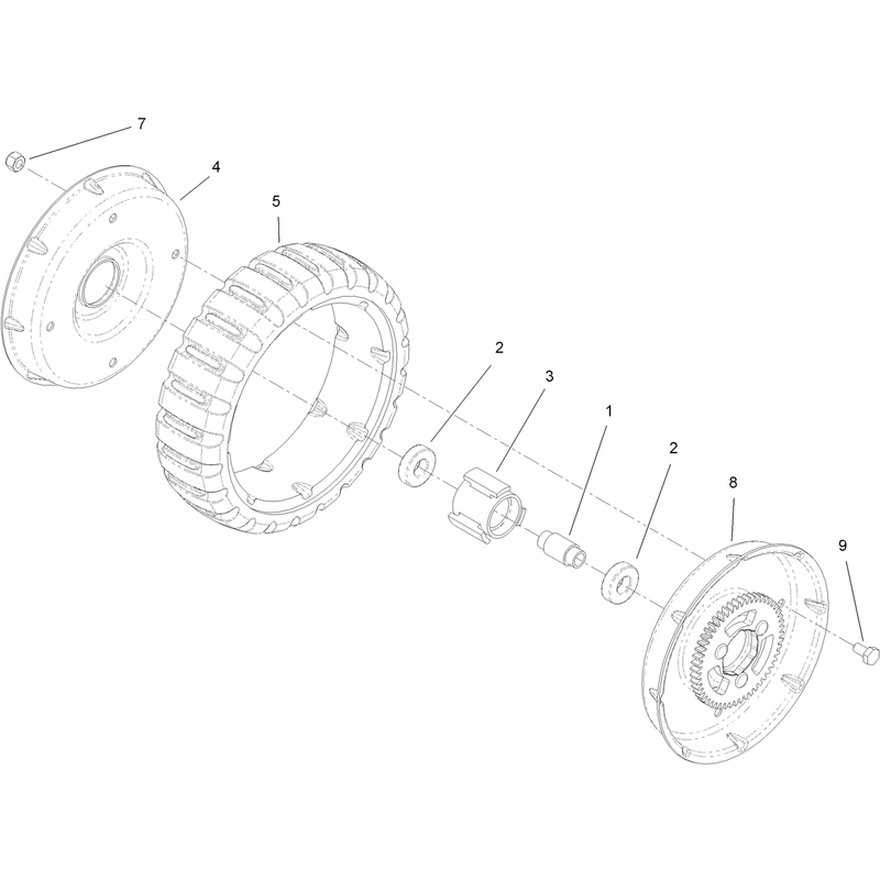 Wheel Assembly No 117-5253