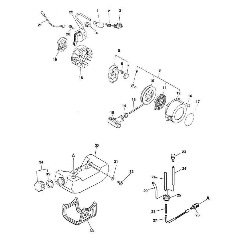 STARTER, IGNITION, CLUTCH, FUEL SYSTEM