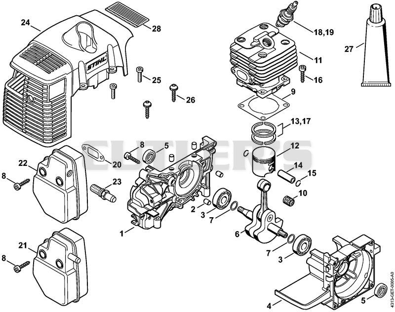 Crankcase, Cylinder