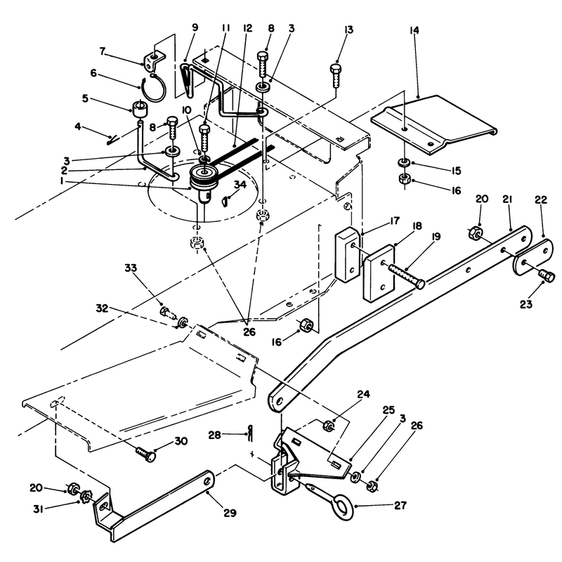 Sweeper P.t.o. Assembly (212-H)