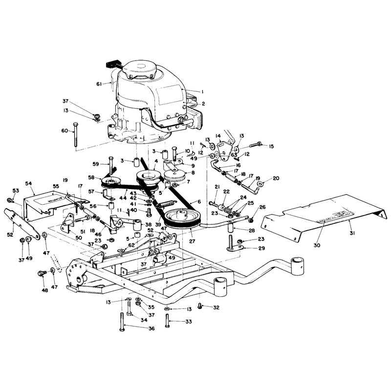 Engine and Frame Assembly
