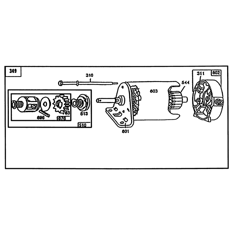 Starter Briggs & Stratton 286707-0118-01