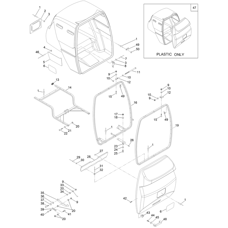 Hopper and Frame Assembly