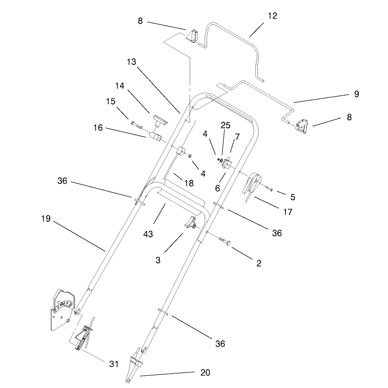 Handle and Controls Assembly