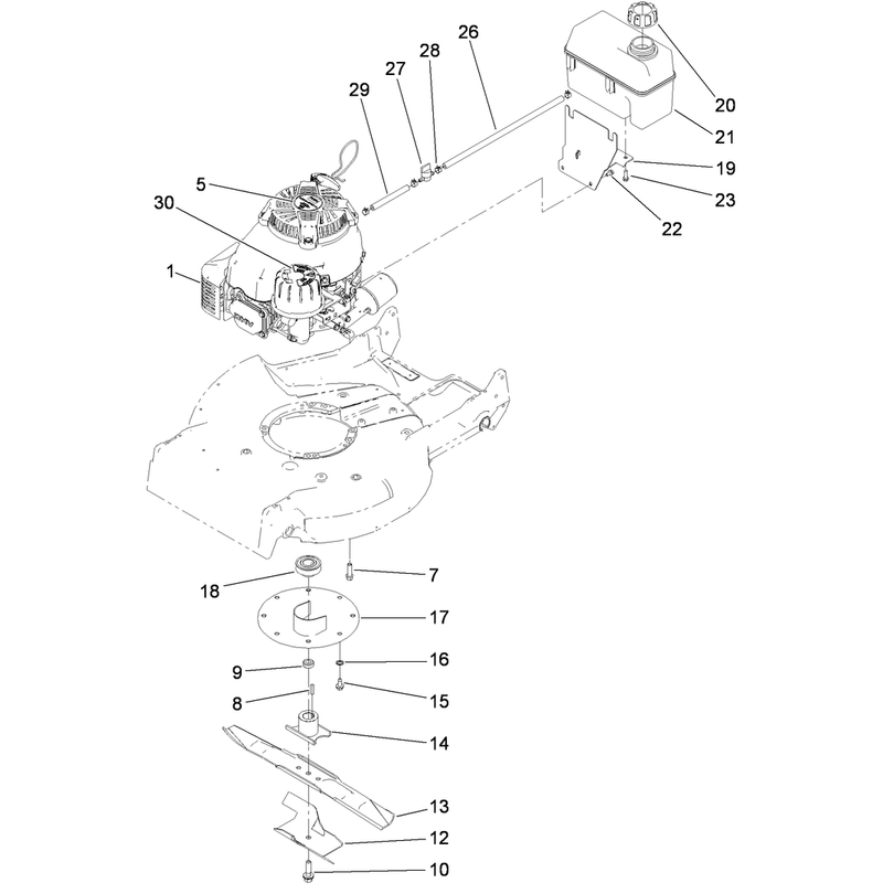 Engine and Blade Assembly