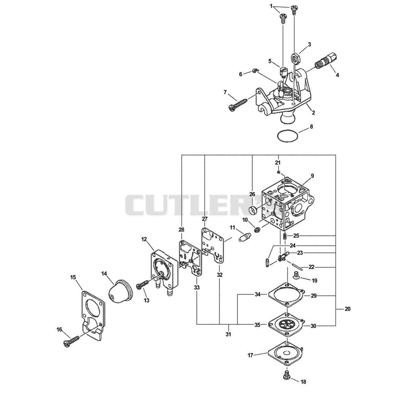 Carburetor - RB-K66B 05001001 - 05009338