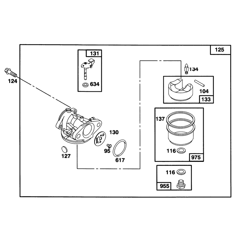 Engine Briggs and Stratton Model 127702-0645-01