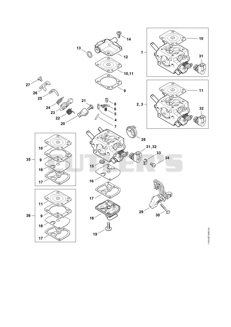 Carburetor 1145/22, 1145/27, C1Q-S274