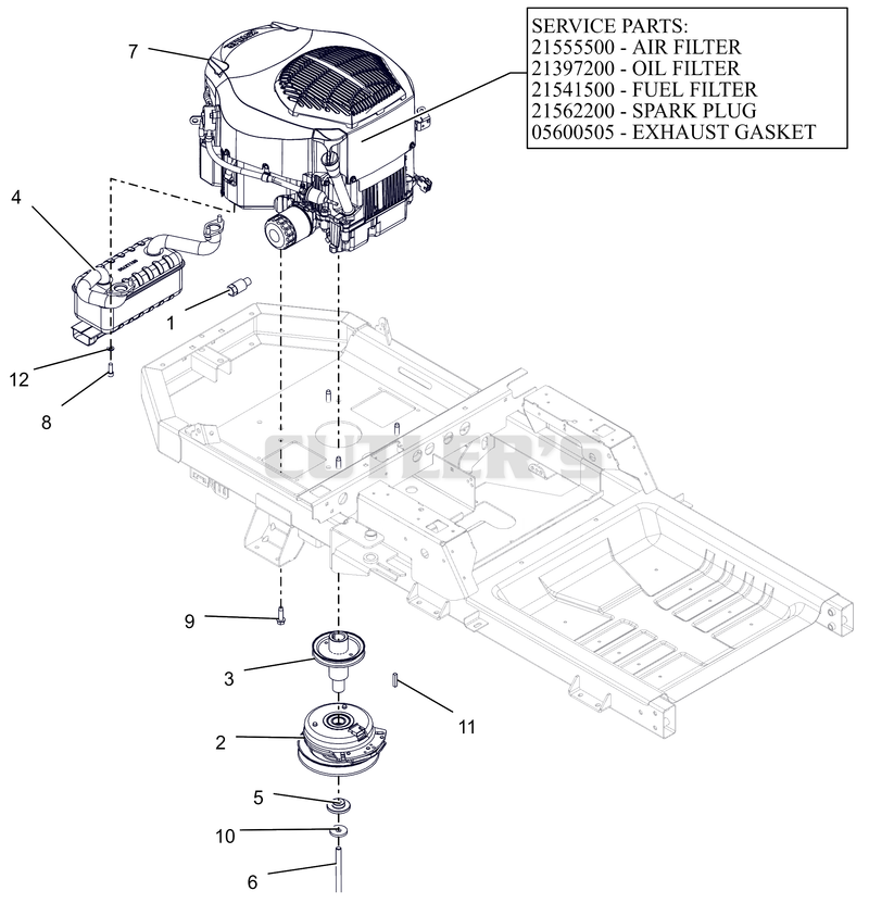 Engine - Kohler 22HP Twin