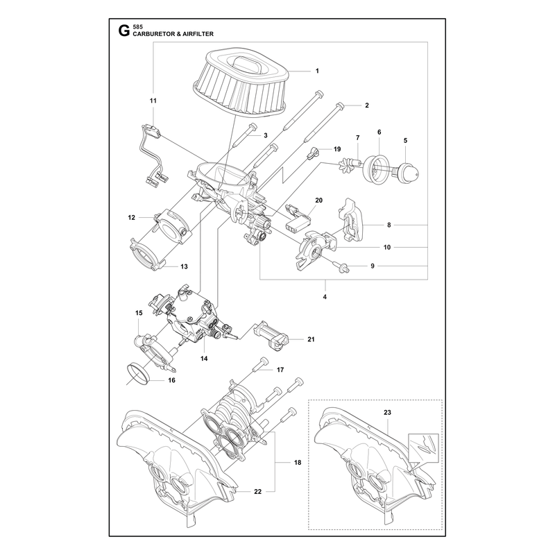 CARBURETOR AND AIR FILTER