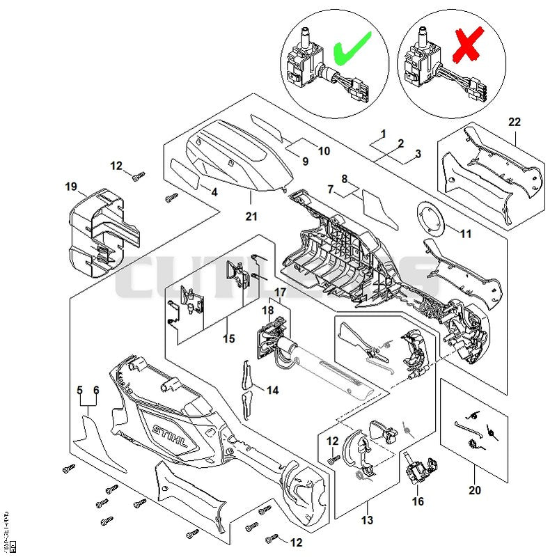 Handle housing, Cover ⇤ 443397592