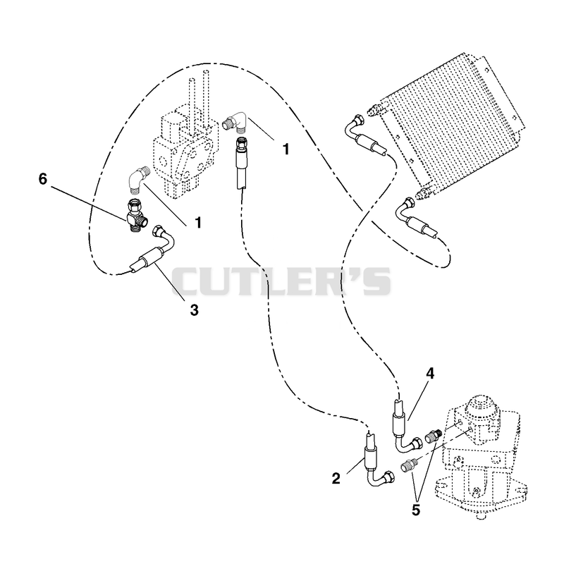 Pump To Valve To Hydraulic Cooler Circuit